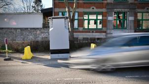 <p>Am Mittwoch wurde das Messgerät an der Aachener Straße in Kettenis aufgebaut.</p>