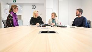 <p>Präsentierten am Freitag den Stand der Dinge in Sachen Ländliche Entwicklung in Eupen (von links): Daniela Linden (Pressesprecherin der Stadt), Bürgermeisterin Claudia Niessen, Tabea Schröder (Umweltdienst der Stadt Eupen) und Stefan Mingers (WFG-Projektkoordinator).</p>