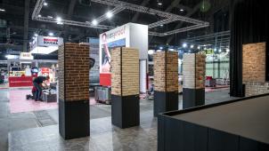 <p>Ein Blick in eine der Ausstellungshallen der Batibouw 2023</p>
