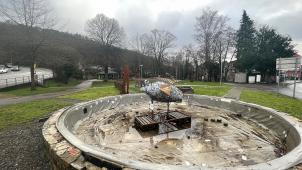 <p>Der Brunnen im Temsepark soll frühestens 2024 erneuert werden.</p>
