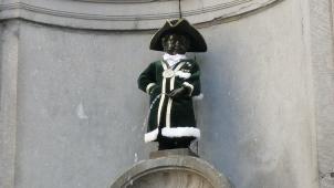 <p>So präsentierte sich das Mannekin Pis am Mittwoch.</p>