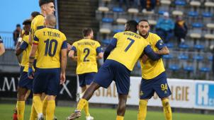 <p>Union Saint-Gilloise durfte am Sonntagabend auch gegen den KV Mechelen jubeln.</p>