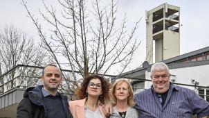 <p>Sie verstehen sich prächtig zum Wohl der Gäste: Angelo und Rosy Pricipalli, Doris und Dieter „Liby“Liebertz und Werner Baumgarten (DGG).</p>
