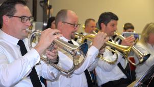 <p>Die Musiker bezogen das Publikum aktiv ein.</p>