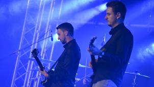 <p>Gitarrist Dennis Marth (links)spielt in der Pigalle sein letztes Konzert mit Vapour Eyes.</p>
