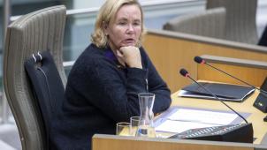 <p>Die Vorsitzende des flämischen Parlaments, Liesbeth Homans, setzte am Mittwoch alles daran, um das System der Bonuszahlungen auf die Renten ehemaliger Abgeordnete umgehend zu stoppen.</p>