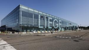 <p>Ein Blick auf den Lütticher Airport</p>