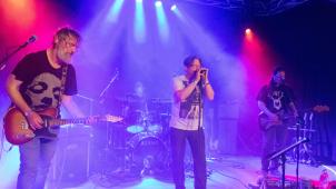 <p>Roger Pint (Gitarre/Bass), Yves Kever (Schlagzeug), Andreas Keutgen (Gesang) und Oliver „Eule” Rütgers (Gitarre/Bass, v. l.) feierten ihr Comeback.</p>