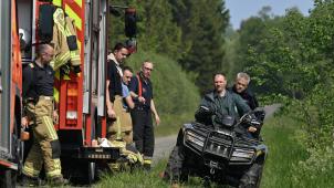 <p>Claudia Niessen äußert sich zufrieden über die Zusammenarbeit zwischen belgischer und deutscher Feuerwehr beim Vennbrand.</p>
