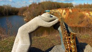 <p>Schauplatz  des Konzerts des Euregio Saxophone Orchestra  ist der Steinbruch Rotsch.</p>