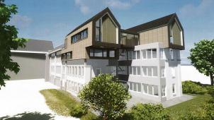 <p>Diese 3D-Skizze zeigt das geplante Projekt.</p>