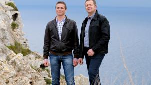 <p>Norbert Rier, Frontmann der Kastelruther Spatzen, kommt in Begleitung seines Sohnes Alexander.</p>