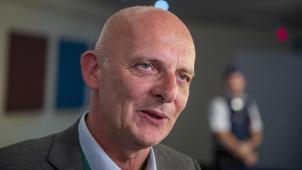 <p>Philippe Vansteenkiste nach der Urteilsverkündung</p>