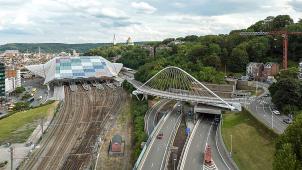 <p>Ein Blick auf den Cointe-Tunnel in Lüttich, der noch bis zum 28. August in Richtung Luxemburg aufgrund von Modernisierungsarbeiten für den Verkehr gesperrt sein wird.</p>