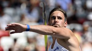 <p>Wurf ins Finale: Timothy Herman</p>