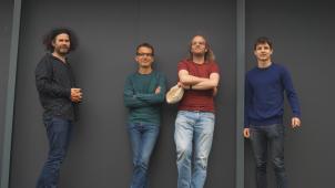 <p>Christian Klinkenberg, Paul Pankert, Wolfgang Delnui und Gregor Pankert (v. l.) sind die vier KL-EX-Komponisten.</p>