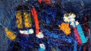 <p>Starke Farben und neue Kombinationen zeichnen die neuen Bilder Christmanns aus.</p>