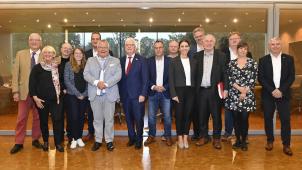 <p>Gemeinsames Treffen von Vertretern des Wallonischen Parlaments und des PDG am Donnerstagim Parlament in Eupen</p>