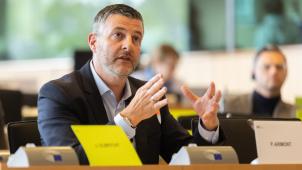 <p>Der ostbelgische EU-Abgeordnete Pascal Arimont im Ausschuss.</p>