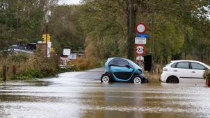 <p>Überschwemmungen in Flandern halten die Einsatzkräfte auf Trab</p>