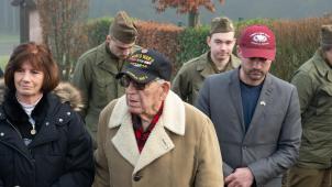 <p>Gerald White hatte am 17. Dezember u. a. das Denkmal für die afroamerikanischen Soldaten in Wereth besucht.</p>