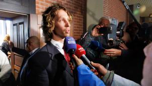 <p>Nathan Vandergunst stellte sich nach der Urteilsverkündung den Fragen der Presse.</p>