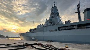 <p>Auch die deutsche Fregatte „Hessen“ beteiligt sich an dem Militäreinsatz der EU.</p>