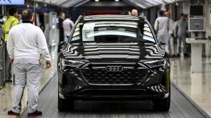 <p>In Brüssel wird der Q8 e-tron vom Band.</p>