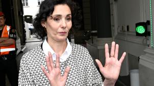 <p>Noch kein grünes Licht: Außenministerin Hadja Lahbib vor Beginn der Sitzung des Kernkabinetts</p>