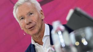 <p>Belfius-CEO Marc Raisière bei der Pressekonferenz am Freitag</p>
