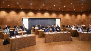 <p>Blick ins Parlament der DG, hier bei der konstituierenden Sitzung Anfang Juli</p>