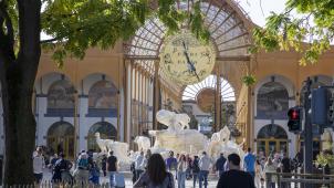 <p>Eingang des Tierparks Pairi Daiza</p>