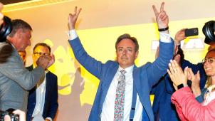 <p>Bart De Wever feiert am 9. Juni einen kaum mehr für möglich gehaltenen Wahlsieg.</p>