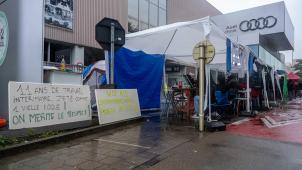 <p>Das Audi-Werk in Forest (Brüssel) wird seit Tagen blockiert.</p>