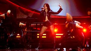 <p>Dua Lipa bei ihrem Auftritt bei den Brit Awards 2024.</p>