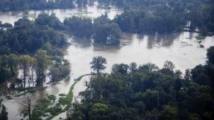 <p>Ganze Landstriche standen in Polen unter Wasser.</p>