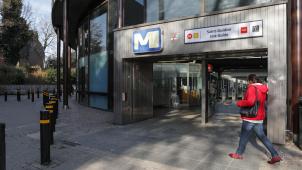 <p>Ein Blick auf die Metro-Station Saint Guidon in Anderlecht</p>