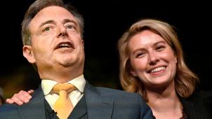 <p>N-VA-Wahlparty: Bart De Wever und Els van Doesburg, seine potenzielle Nachfolgerin im Rathaus von Antwerpen, wenn er Premierminister werden sollte.</p>