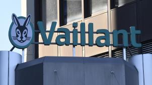 <p>Diese Aufnahme zeigt das Logo der Firma Vaillant</p>