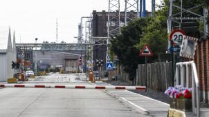 <p>Ein Blick von außen auf das Yara-Werk in Tertre</p>
