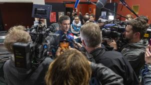 <p>Joris Vandenbroucke, Vorsitzender von Vooruit Gent, war federführend beim Zustandekommen des Koalitionsabkommens mit der N-VA. Nach dem Nein der Parteimitglieder trat erzurück.</p>