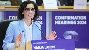 <p>Hadja Lahbib machte bei der Anhörung im EU-Parlament einen insgesamt starken Eindruck.</p>