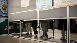 <p>Die Wahlbeteiligung in Flandern ist abgestürzt.</p>