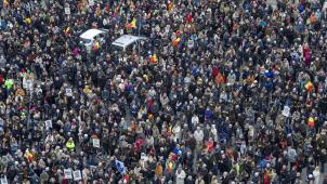 <p>In der Hauptstadt finden regelmäßig Protestmärsche statt - wie hier im Dezember 2023.</p>
