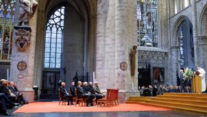 <p>Die Kathedrale St.Michael und St.Gudula war am Freitagmorgen gut gefüllt.</p>
