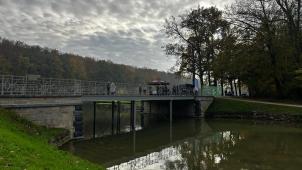 <p>Ein Blick auf die frisch renovierte Brücke</p>