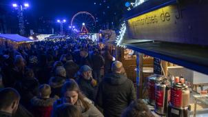 <p>Ein Blick auf den Brüsseler Weihnachtsmarkt</p>