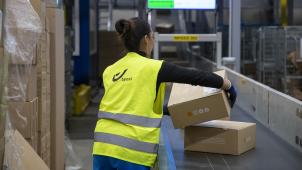 <p>Bpost bewältigt eine Paketflut in der Vorweihnachtszeit.</p>