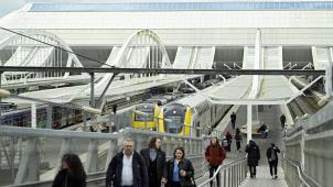 <p>Ein Blick auf den neuen Bahnhof von Mons</p>
