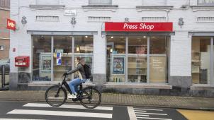 <p>Ein Blick auf ein Zeitungskiosk in Gent</p>